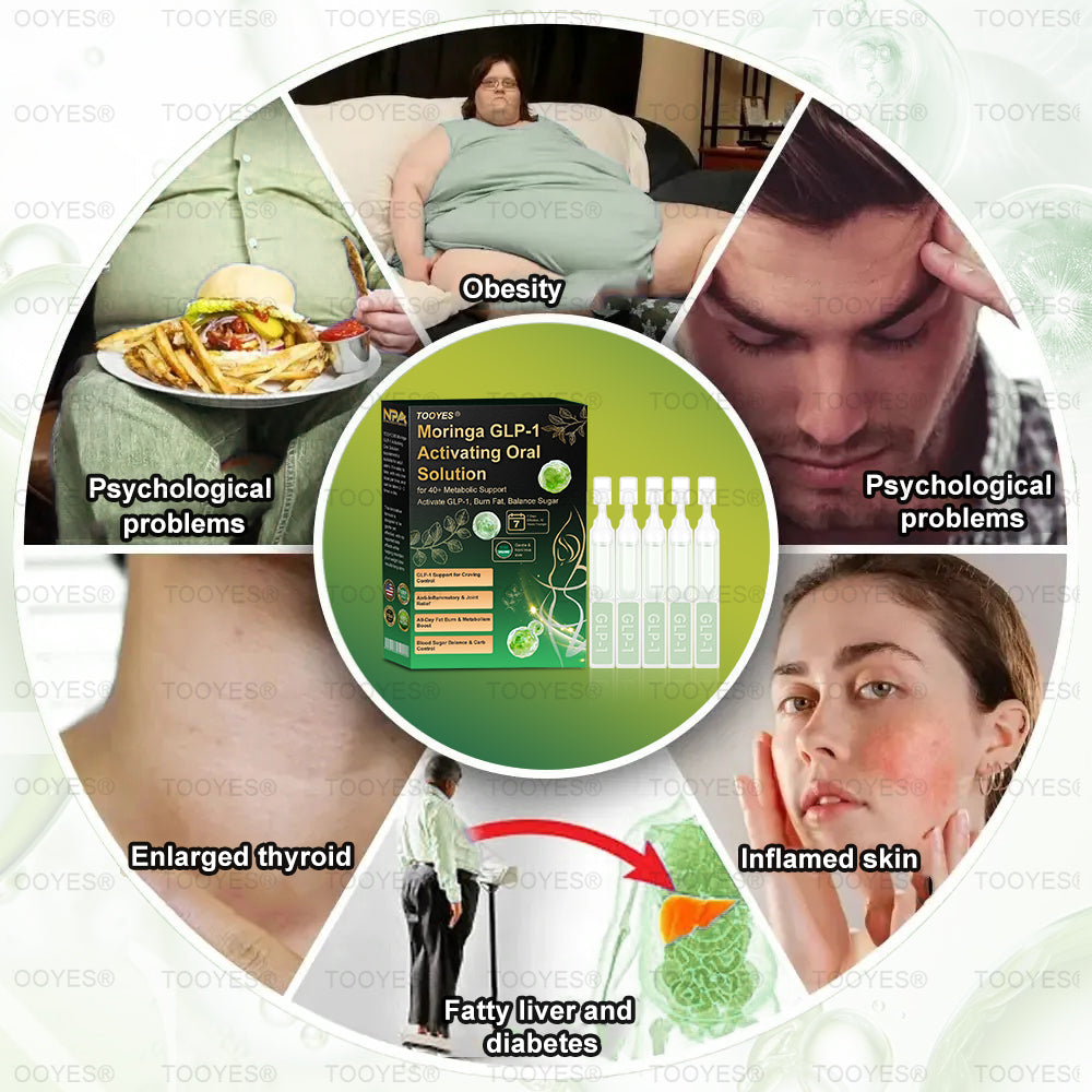 Official Store | TOOYES® Meglutide GLP-1 Activating Oral Solution-Moringa • NAD+ •Yerba Mate-Natural Support for Slimming Anti-Aging & Sugar Metabolism